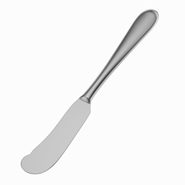 Butter Spreader Knife Generic Cutlery - 3DOcean Item for Sale