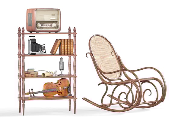 Antique Decorative Set - 3DOcean Item for Sale