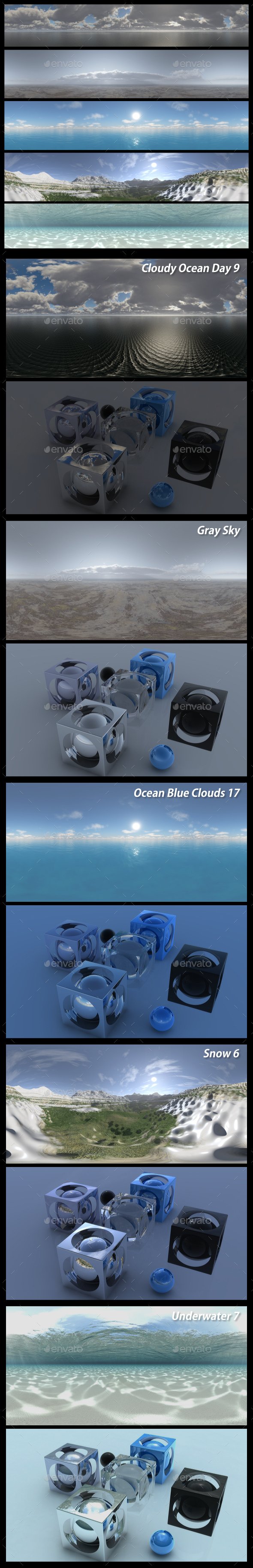 HDRI Pack 25 - 3DOcean Item for Sale