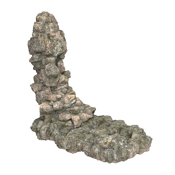 Realistic Mountain Rock Cliff 08 - 3DOcean Item for Sale