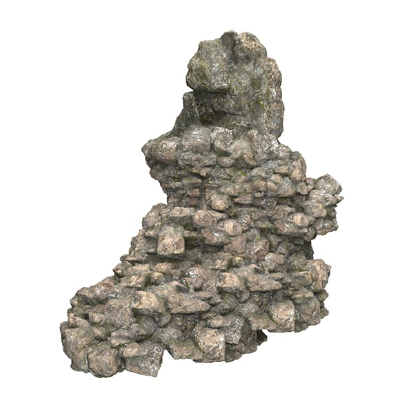 Realistic Mountain Rock Cliff 12 - 3DOcean Item for Sale