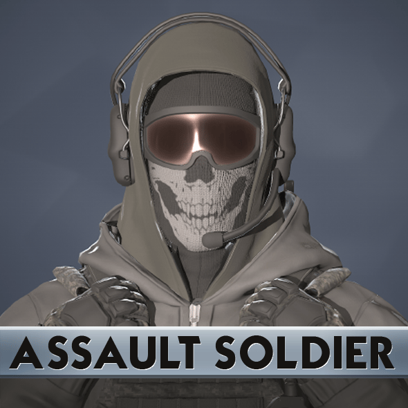 Assault Soldier - 3DOcean Item for Sale