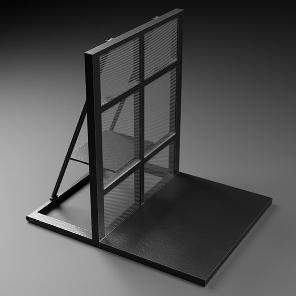 Concert Event Barrier Low-poly - 3DOcean Item for Sale
