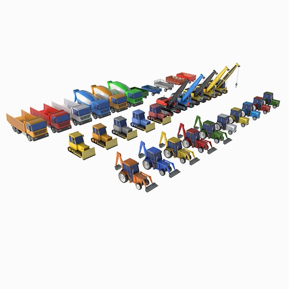 heavy equipment package - 3DOcean Item for Sale
