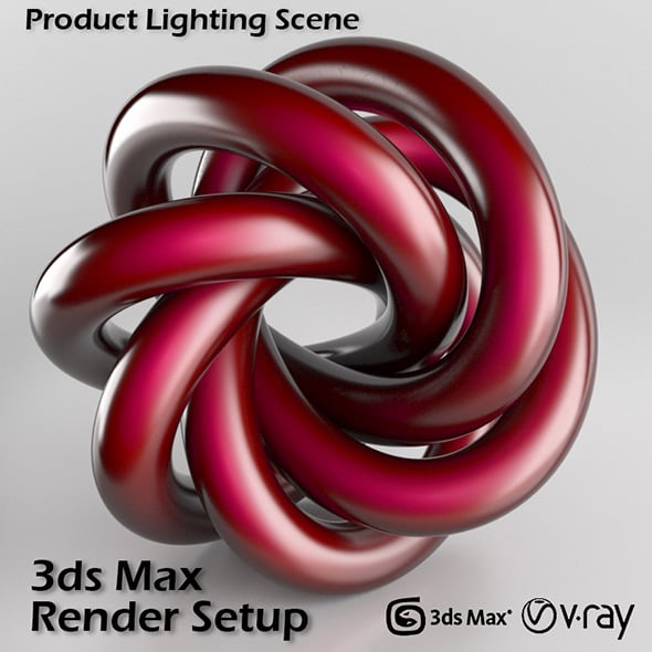 Studio Scene Setup for 3ds Max & V-Ray - 3DOcean Item for Sale