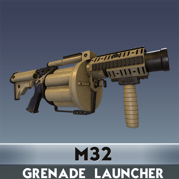 M32 Grenade Launcher - 3DOcean Item for Sale