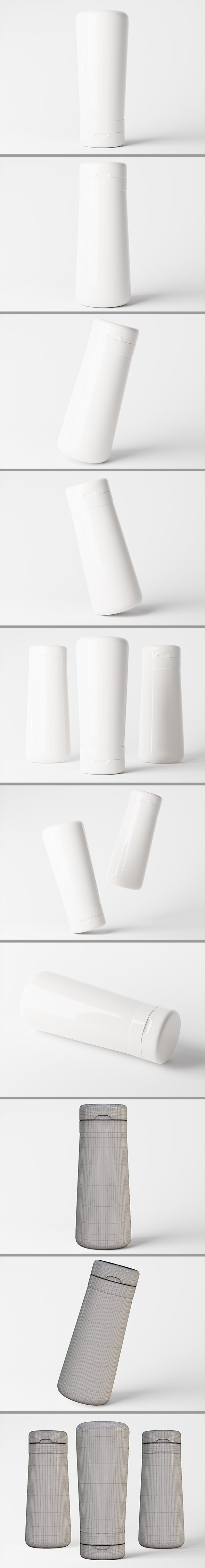 Cosmetic packaging bottle 3D model - 3DOcean Item for Sale