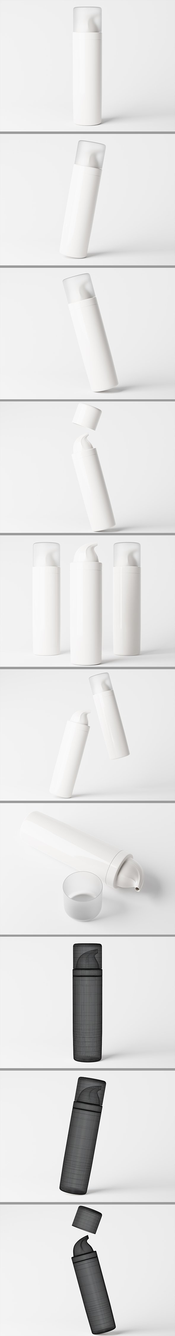 Unique Style Pump Bottle 3D Model - 3DOcean Item for Sale