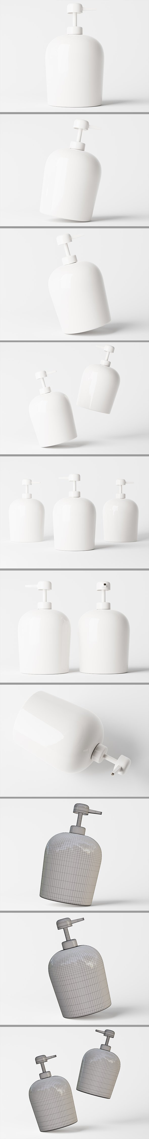 Large Pump Bottle 3D Model - 3DOcean Item for Sale