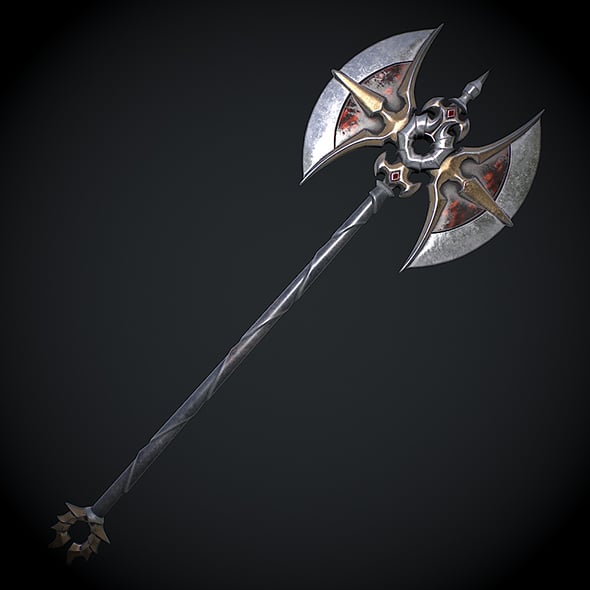 Fantasy Axe 3D Model - 3DOcean Item for Sale