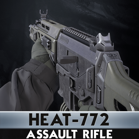 Heat 772 Weapon with hands - 3DOcean Item for Sale