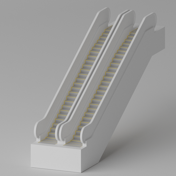 Cartoon Escalator 3D model - 3DOcean Item for Sale