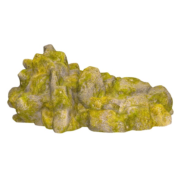 Moss Stone Rock 10 - 3DOcean Item for Sale