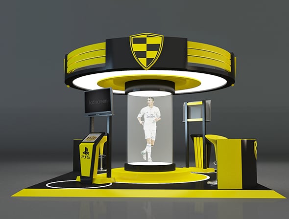 Booth Exhibition Stand a664a - 3DOcean Item for Sale