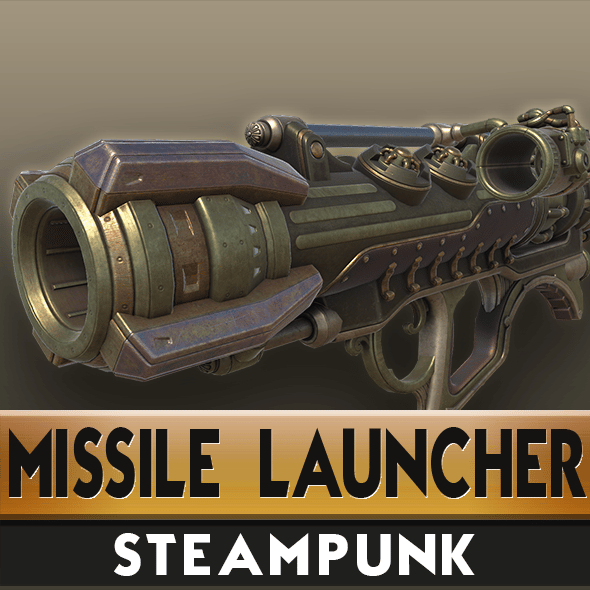 Steampunk Missile Launcher - 3DOcean Item for Sale