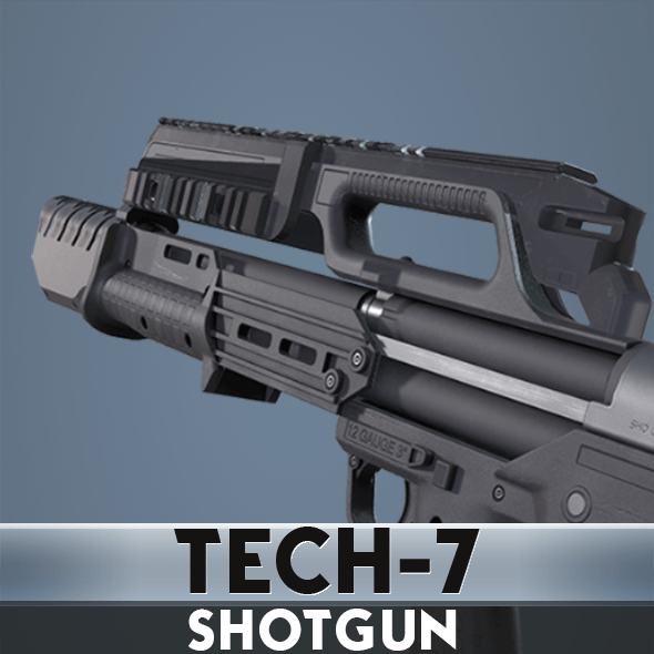 Tech-7 Shotgun - 3DOcean Item for Sale