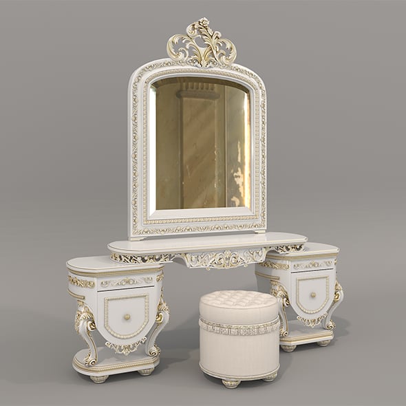 Classic Style Dressing Table 12 - 3DOcean Item for Sale