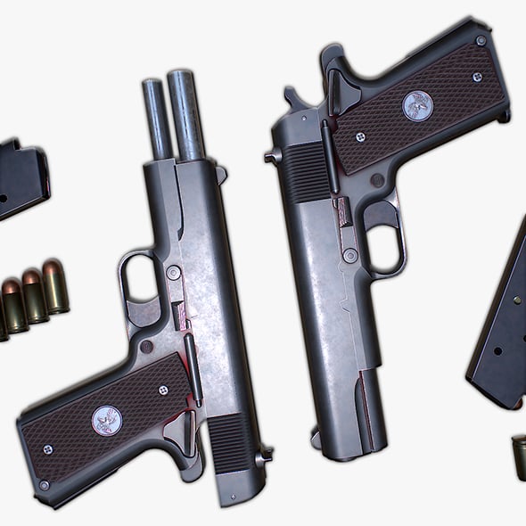 Army pistol - 3DOcean Item for Sale