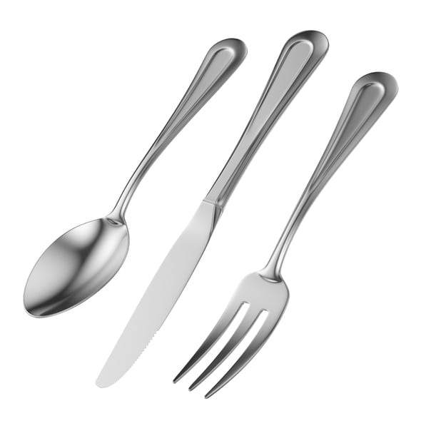 Dessert Knife Fork Spoon Classic Cutlery - 3DOcean Item for Sale