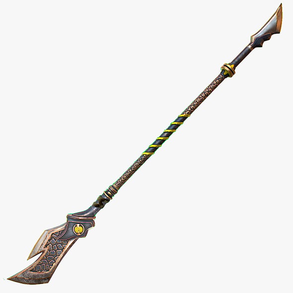 Combat Staff 4 3D Model - 3DOcean Item for Sale