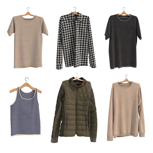 Clothing on Hanger 6 - 3DOcean Item for Sale