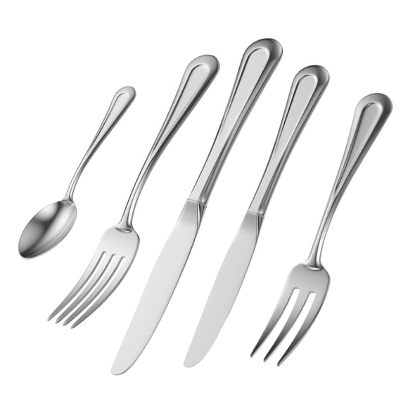 Classic Cutlery Set 5 Pieces COLLECTION - 3DOcean Item for Sale