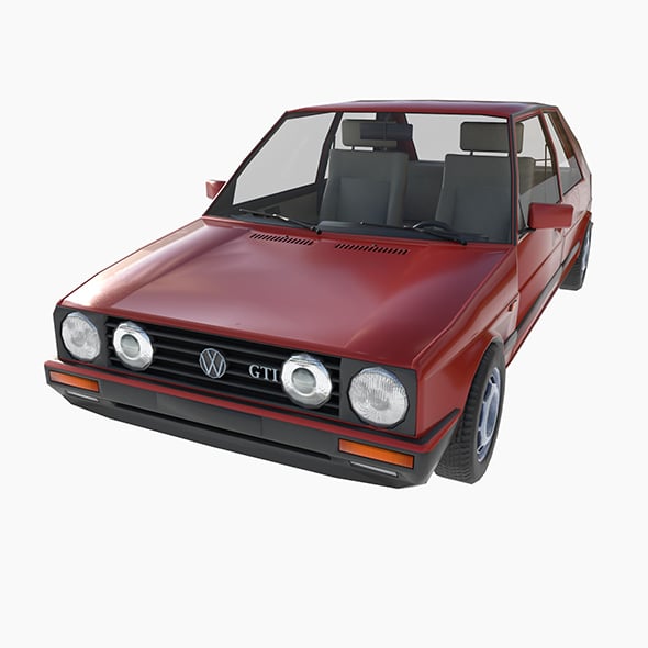 VW Volkswagen golf 2 GTI - 3DOcean Item for Sale