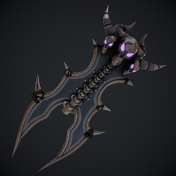 Fantasy shield 3d model - 3DOcean Item for Sale