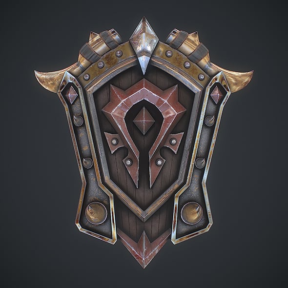 Fantasy shield 5 3d model - 3DOcean Item for Sale