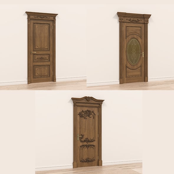 Classic Door Collection 6 - 3DOcean Item for Sale