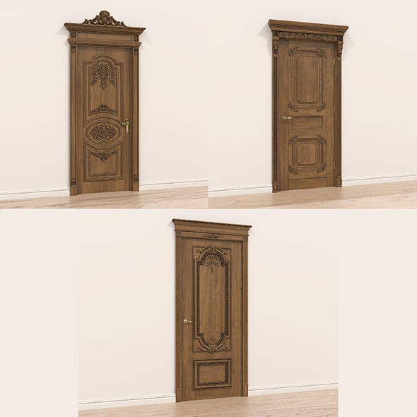Classic Door Collection 7 - 3DOcean Item for Sale