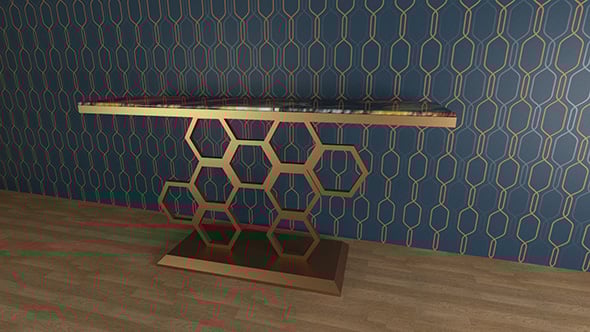 console table 3d model - 3DOcean Item for Sale