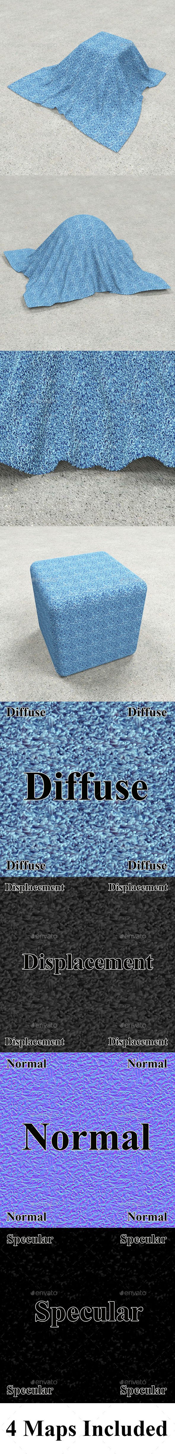 Blue Wool Texture - 3DOcean Item for Sale