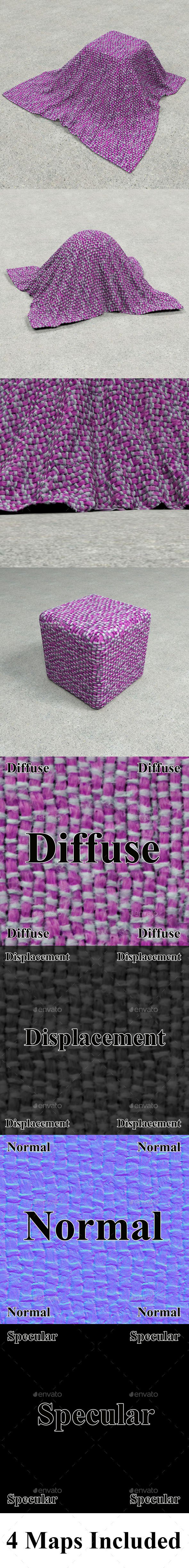 Purple Woven Texture - 3DOcean Item for Sale