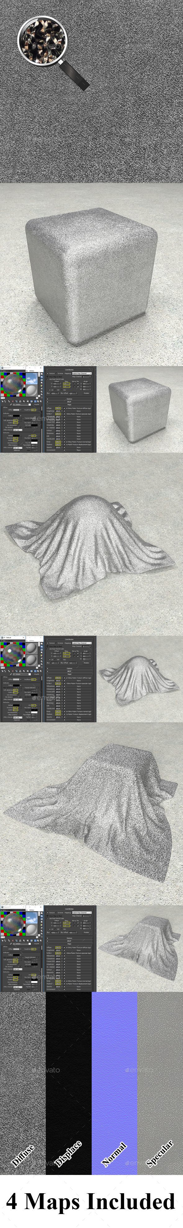 Silver Shiny Fabric Texture - 3DOcean Item for Sale