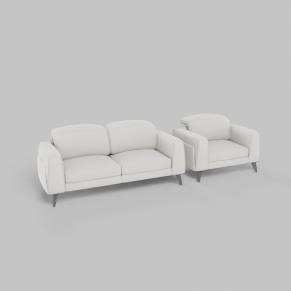 Chair two pieces - 3DOcean Item for Sale
