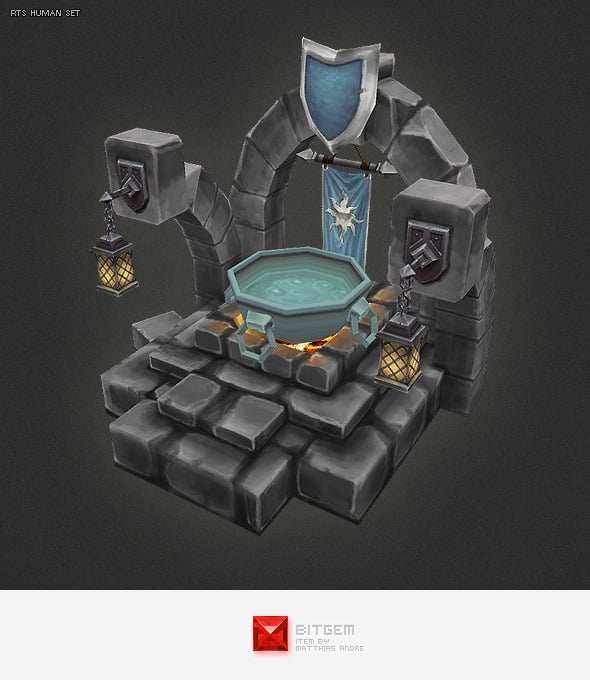 Low Poly RTS Human Oracle - 3DOcean Item for Sale