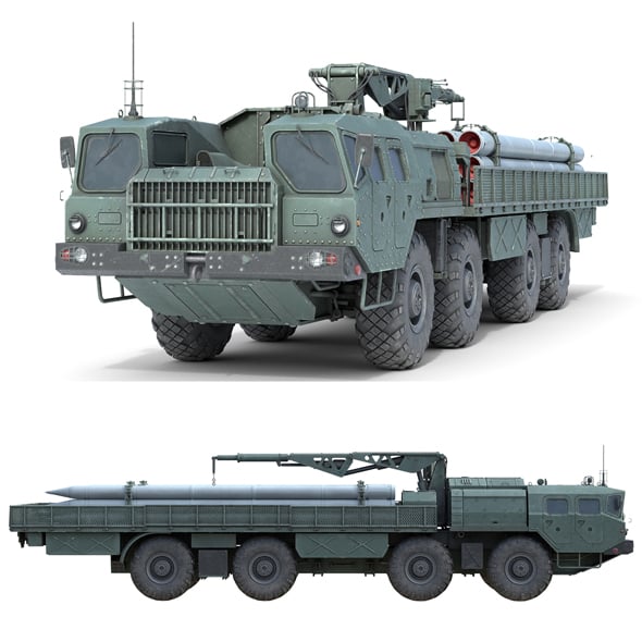 9T234 Smerch Transporter - 3DOcean Item for Sale