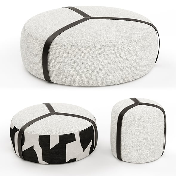 Brooklyn Pouf By Gianfranco Ferre Home - 3DOcean Item for Sale