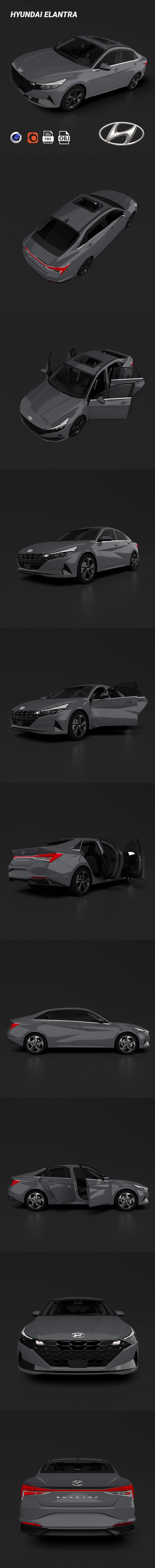 Hyundai Elantra - 3DOcean Item for Sale