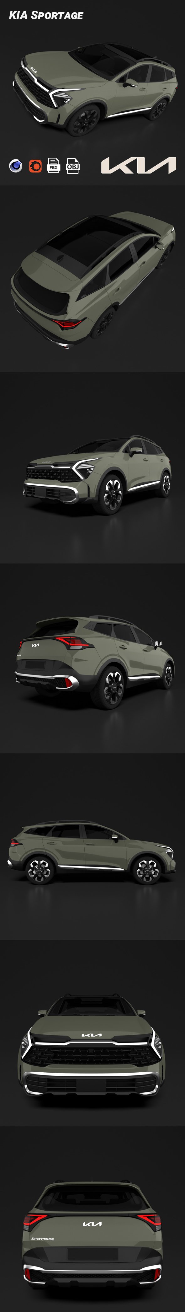 KIA Sportage - 3DOcean Item for Sale