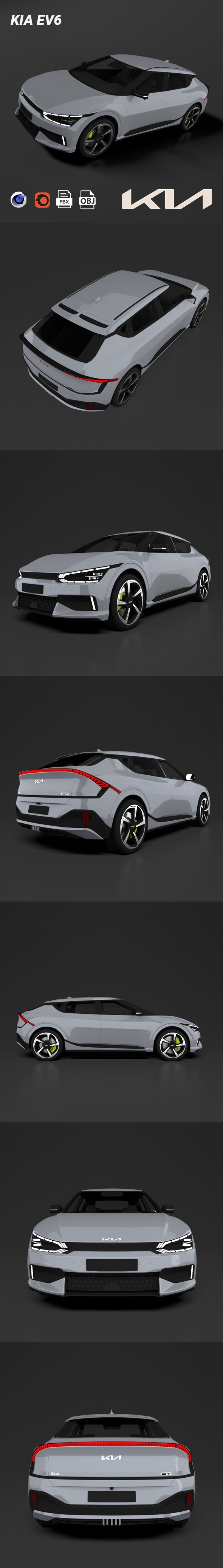 Kia EV6 - 3DOcean Item for Sale