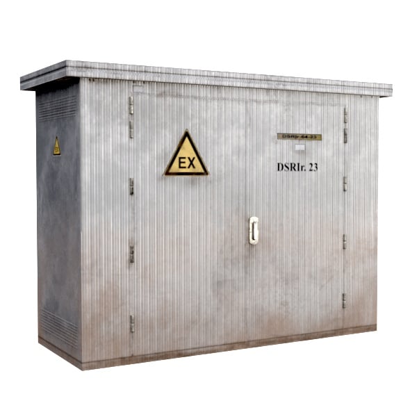 LowPoly electric meter box - 3DOcean Item for Sale