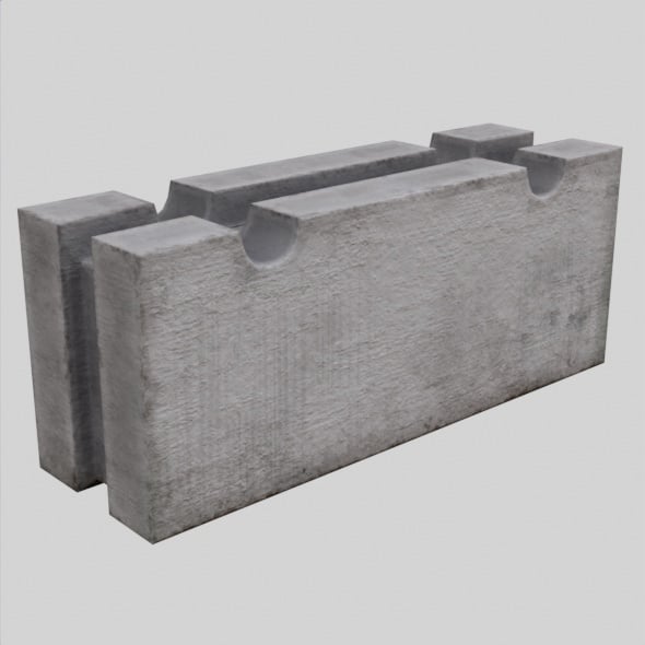 Concrete block 2 - 3DOcean Item for Sale