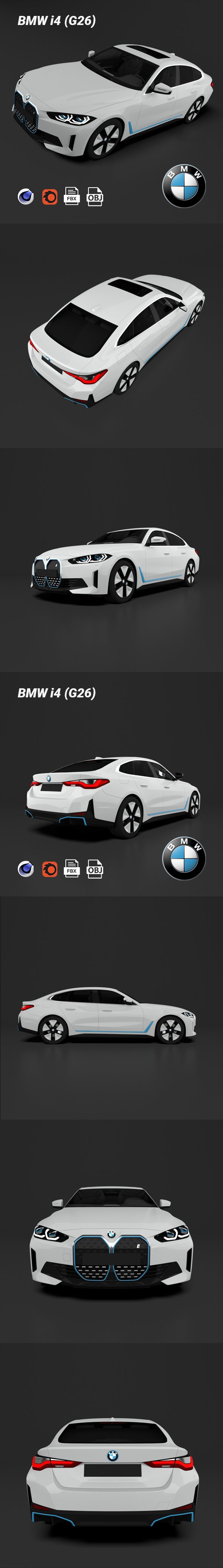 BMW i4 G26 - 3DOcean Item for Sale