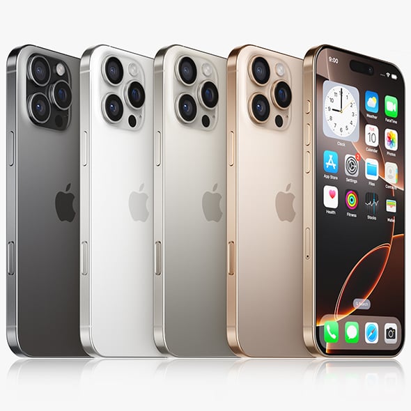 Apple iPhone 16 pro MAX All colors - 3DOcean Item for Sale