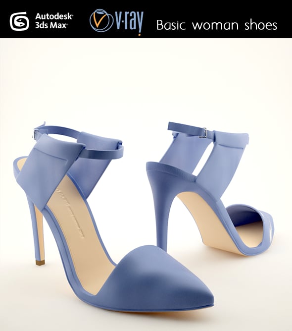 Basic Woman Shoes - 3DOcean Item for Sale