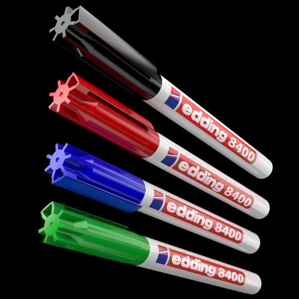 Edding Permanent Marker - 3DOcean Item for Sale