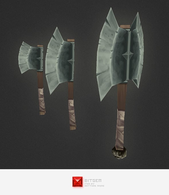 Low Poly Axe - 3DOcean Item for Sale