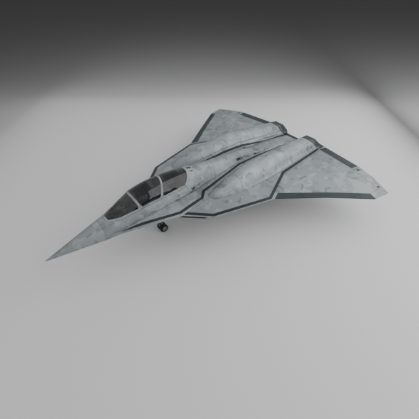 Jet Fighter Low Poly - 3DOcean Item for Sale